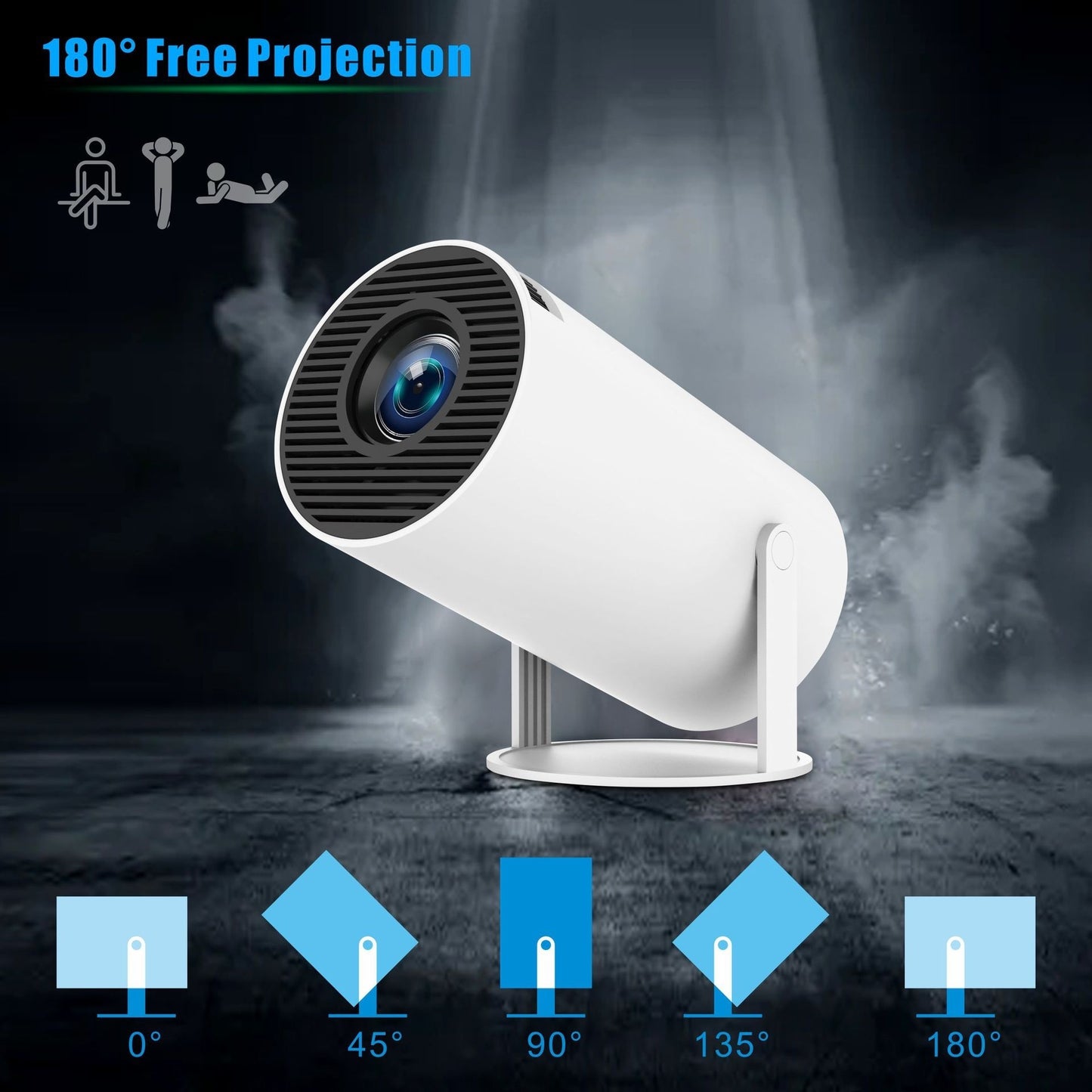 HY300 Pro Mini Projector | Portable HD Home Theater Experience